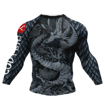 Dark Dragon compression Long sleeve Rashguard